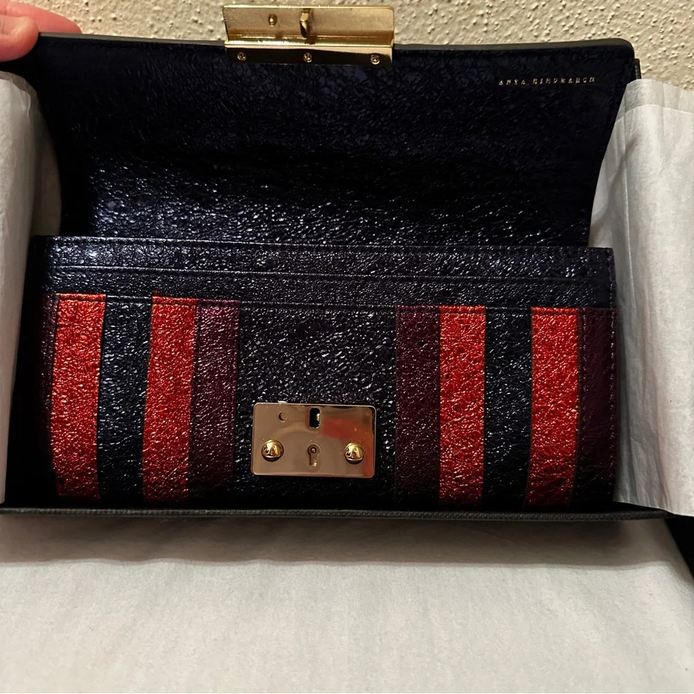 Anya Hindmarch Metallic Multicolor Ceramic Effect Leather Continental Wallet - Picture 5 of 14